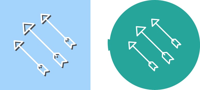 Unique Arrows Icon Design vector