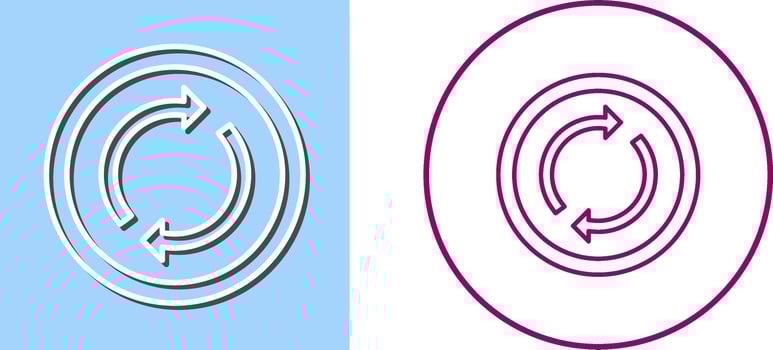 Loop Icon Design vector