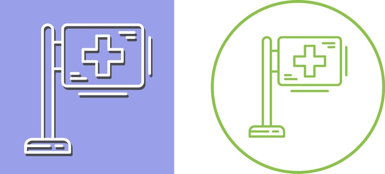Hospital Sign Icon Design vector