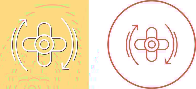 Rotate Icon Design vector