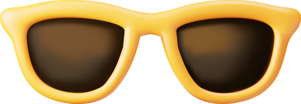 3d Yellow Sunglasses Icon png