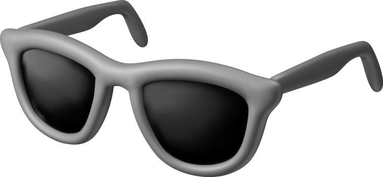 3d Black Sunglasses Icon png