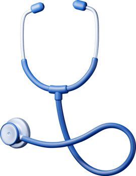 3D medical stethoscope tool png