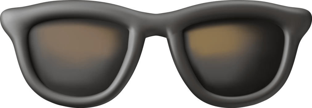 3d Black Sunglasses Icon png