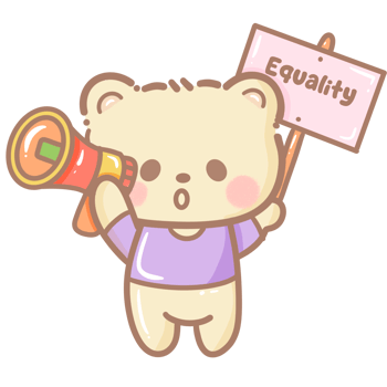 Handdrawn illustration Cute kawaii yellow teddy bear pride month Lgbt Rainbow clipart pastel color greeting card party invitation png