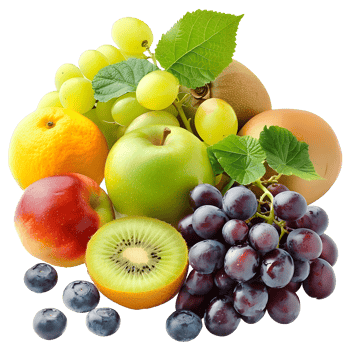 Grape Fruits, Fresh and Juicy, Isolated on Transparent Background. png
