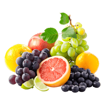 Grape Fruits, Fresh and Juicy, Isolated on Transparent Background. png