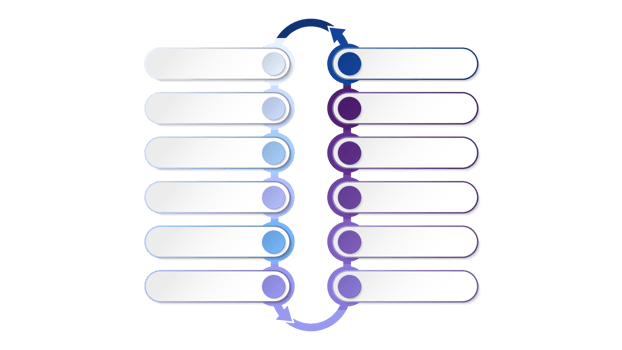 Blue tone circle infographic with 12 steps, process or options. Presentation slide template. png