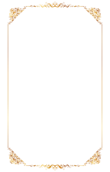 Elegant Gold Decorative Frame Border png