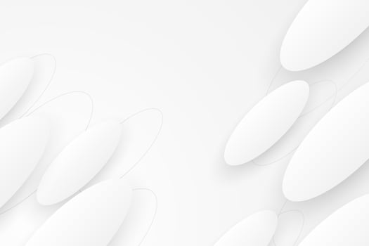 Modern white background with abstract shape design vector