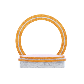 White Podium Aesthetic 3D Icon png