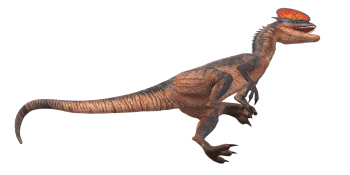 Dilophosaurus on a Transparent Background png