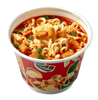 instant noodle isolated on transparent background png