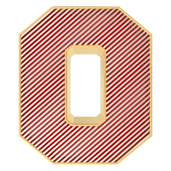 Font O 3D Render png