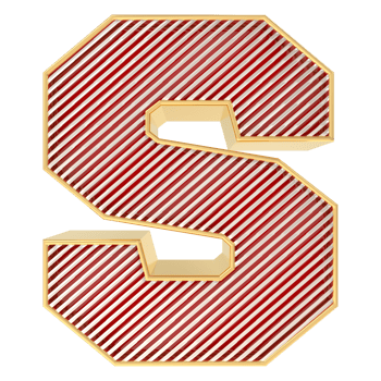 Font S 3D Render png