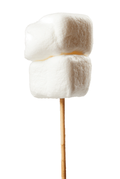 marshmallows isolated on transparent background png
