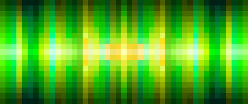 Colorful green digital pixel abstract background vector