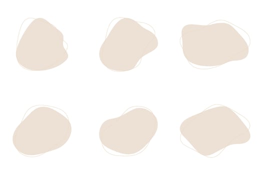 Blobs Fluid Liquid Shapes symbol pictogram visual illustration Set vector