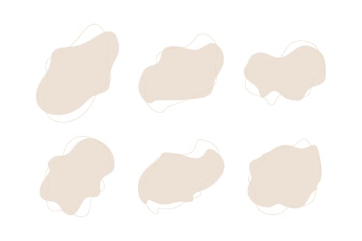 Blobs Fluid Liquid Shapes symbol pictogram visual illustration Set vector