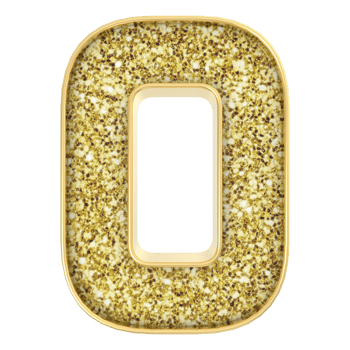 0 Number Gold 3D Render png