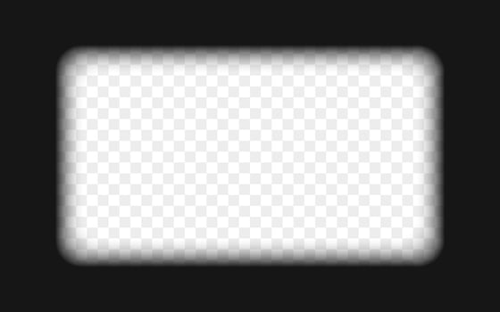 Cinematic frame template. 16 on 9 widescreen aspect ratio. Film strip part. Movie technology concept vector