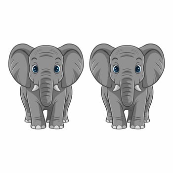 Elephant walking illustration, animals, Elephant at the zoo vector