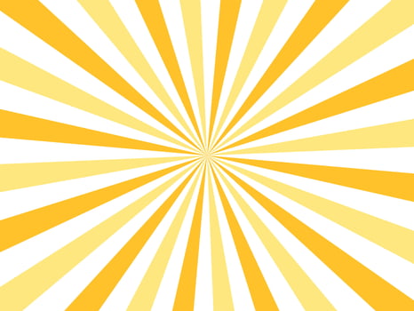 Background banner with sun rays, template, sunbeam, white and yellow tones vector