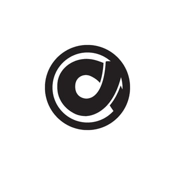 Letter A symbol logo icon, design illustration template vector