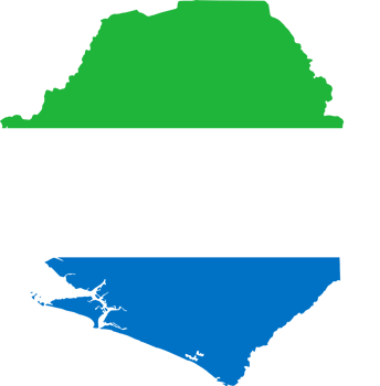 Sierra Leone map flag png
