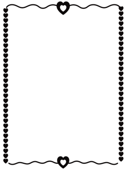 black and white cute frame png