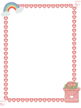 Cute pastel colors frame png