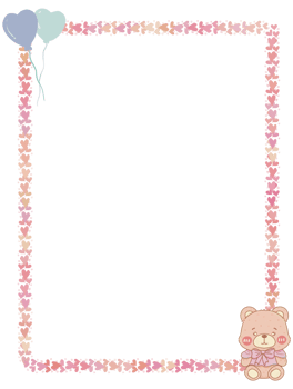 Cute pastel colors frame png