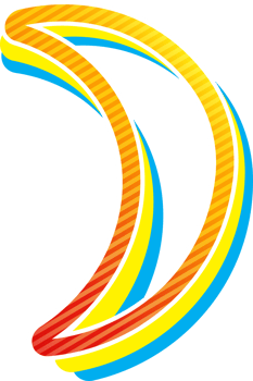 Moon Shape Border Y2K style png