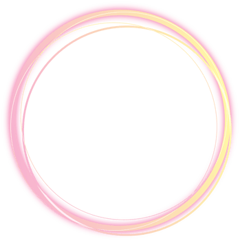 Circle neon abstract element png