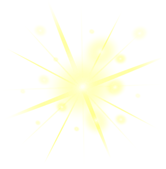 Golden transparent light lens flares png
