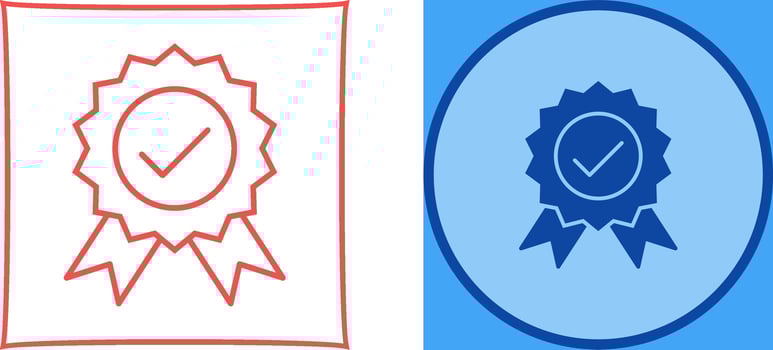 Unique Quality Control Icon Design vector