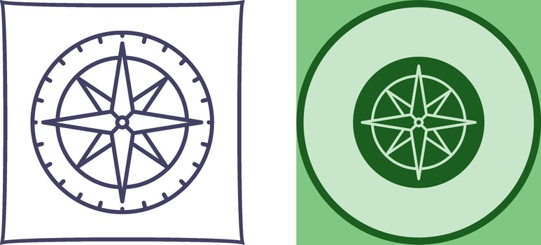 Compass Icon Design vector