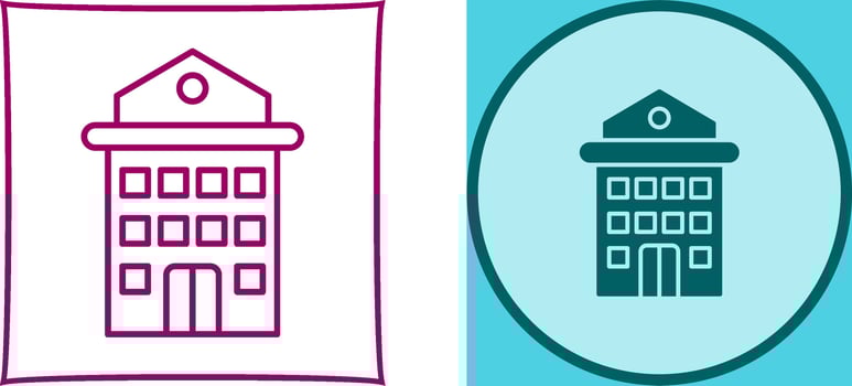 Hotell Icon Design vector