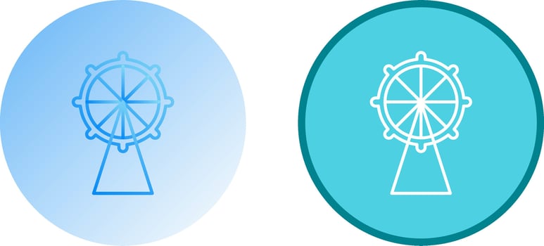 Ferris Wheel Icon Design vector