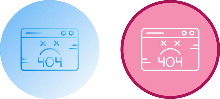 404 Error Icon Design vector