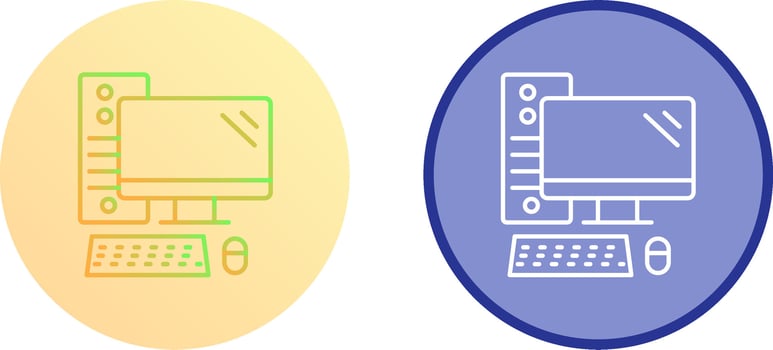 Computer Icon Design vector