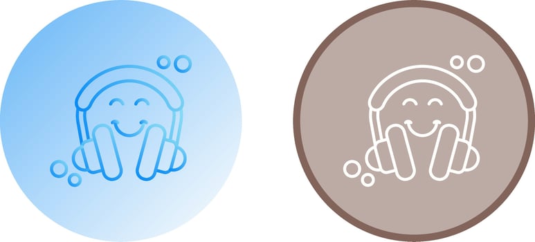 Headphones Icon Design vector