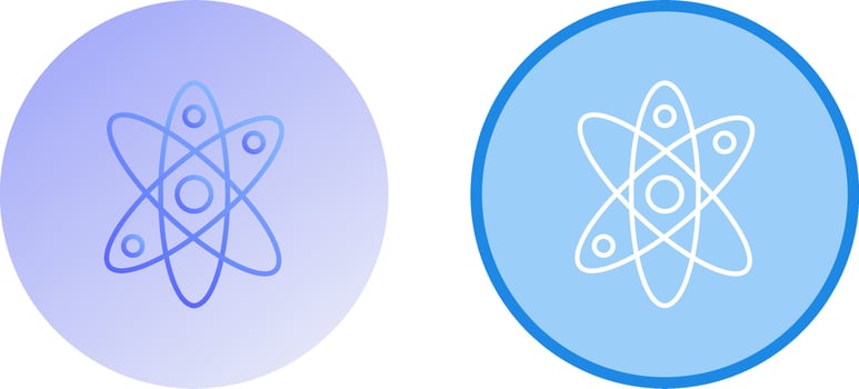 Atom Icon Design vector