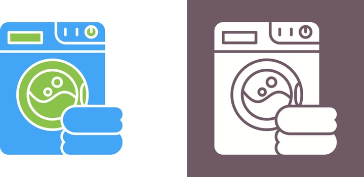 Washing Machine Icon Design vector
