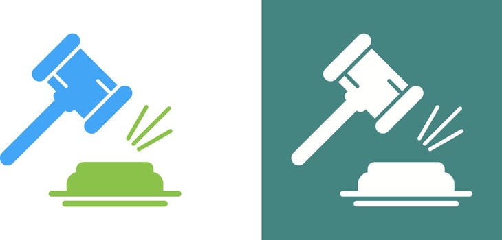 Gavel Icon Design vector