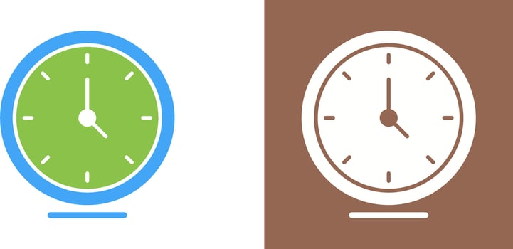 Clock Icon Design vector