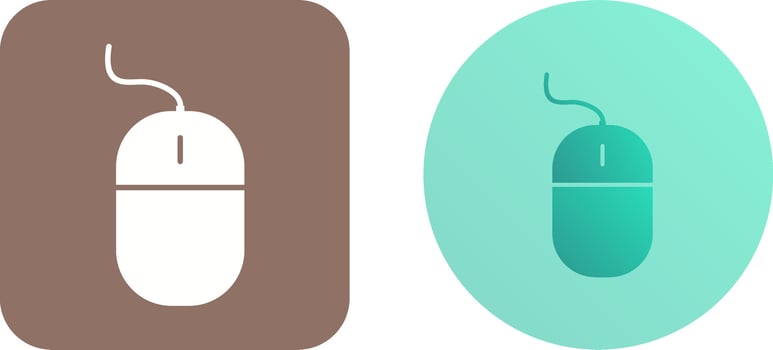 Unique Mouse Icon Design vector