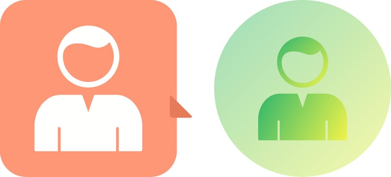 Unique User Icon Design vector