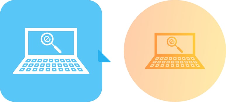 Unique Find on Internet Icon Design vector