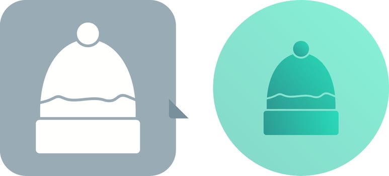 Warm Cap Icon Design vector
